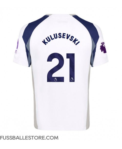 Günstige Tottenham Hotspur Dejan Kulusevski #21 Heimtrikot 2025-26 Kurzarm Günstige Tottenham Hotspur Dejan Kulusevski #21 Heimtrikot 2025-26 Kurzarm